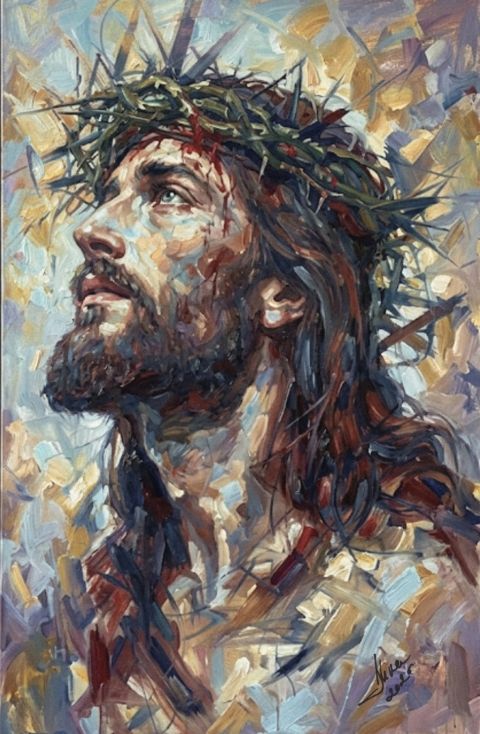 ArteDiAlina.com painting: I am The Way, the Truth and The Life